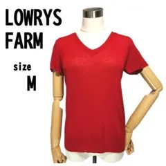 ✨状態良好【M】 LOWRYS FARM レディース ニット 半袖 春夏向け