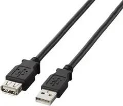 ELECOM タブレットPC用USB2.0ケーブル A-Aメス 延長 2m