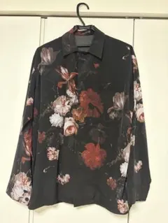 &ellecy アンドエルシー 彼岸花 総柄シャツ 長袖 M 花柄 日本製 - メルカリ