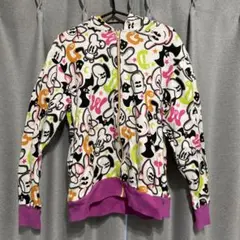 JOYRICH 総柄パーカー トロピカル ヤシの木 ピンクカー 美品 - メルカリ