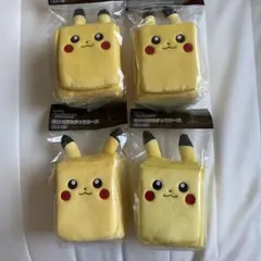 ポケモンカードゲーム ピカチュウ ぬいぐるみデッキケース 4個セット