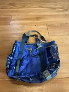 【美品/保存袋付】オロビアンコ トートバッグ ARINNA ネイビー OR158