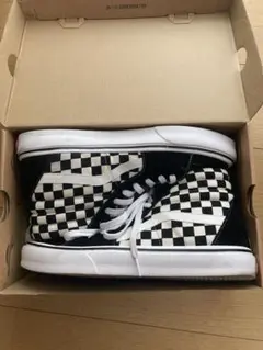 VANS SK8-HI チェッカーボード ブラック ホワイトのサムネイル
