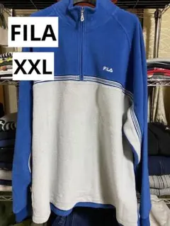 【】90s FILA ハーフジップ フリース ブルゾン