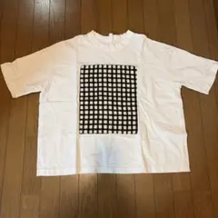 prit ムラ糸プリント5分袖フームＴシャツのサムネイル