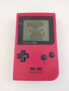 ゲームボーイ ポケット 赤 本体 動作確認済 任天堂 ゲーム ニンテンドー