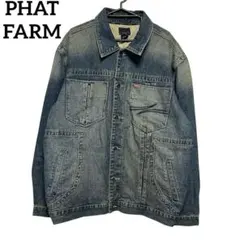 PHAT FARM デニムジャケット XXL 刺繍 ビッグシルエットのサムネイル