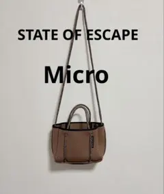 ステイトオブエスケープ マイクロ トート ショルダーバッグMicro ブラウン