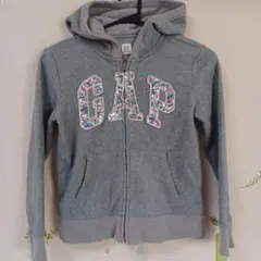 GAP スパンコール付きフルジッパーパーカー 130センチ フリース温か