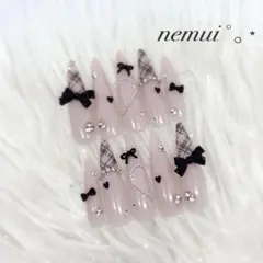 48 ネイルチップ ピンク 韓国 量産型 フレンチガーリー ワンホン スナ系