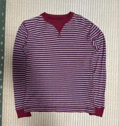 00s OLD UNIQLO サーマル Tシャツ ボーダー ロンT Y2K
