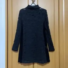 洋服屋 4298 youfukuya 黒　ニット　黒レース ワンピースのサムネイル
