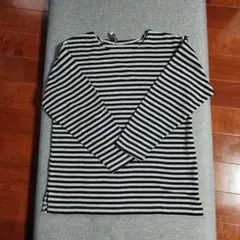 Vernal Paran 長袖 Tシャツ L 黒とグレーのストライプ