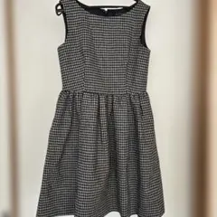 JILL STUART ノースリーブ ひざ丈ワンピース チェック柄