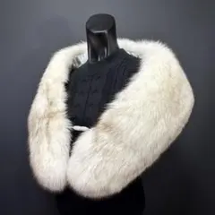 【美淡】SAGA FOX サガフォックス ショール ブルーフォックス 雪霜 気品