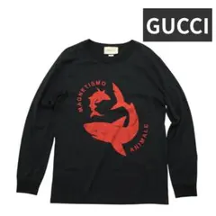 GUCCI グッチ 長袖カットソー シャークプリント メンズ ブラック Mサイズのサムネイル