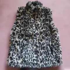 Farfield Original ヒョウ柄ファーベスト