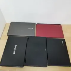 歳末セール ジャンク品 メーカー混合 5台セット ノートＰＣ(B1607