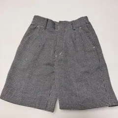 チェック柄ハーフパンツ