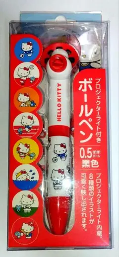 【非売品】ハローキティ　ボールペン　プロジェクターライト付きのサムネイル