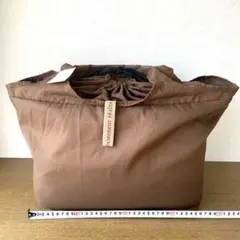 新品 未使用 タグ付き yumi レジカゴバッグ エコバッグ 大容量 ブラウン