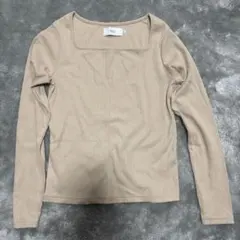 AZUL ベージュ 長袖 Tシャツ M