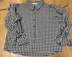 ⭐︎美品⭐︎BROWNY ギンガムチェック柄 長袖リボンシャツ