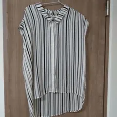 ジーナシス　ストライプ ノースリーブ