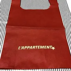 L'Appartement アパルトモン 不織布 ショッパー ボルドーのサムネイル