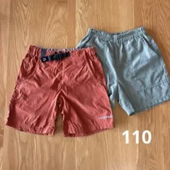 ショートパンツ 110 mont-bell ブラウン　BREEZE カーキ