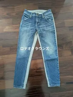 RODEO CROWNS★コンビ定番ジーンズXS シルエットきれい♡裏起毛素材