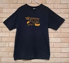 EDWIN メンズ 半袖Tシャツ ネイビー EWN ロゴプリントのサムネイル