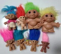 カラフル トロール人形 8体セット