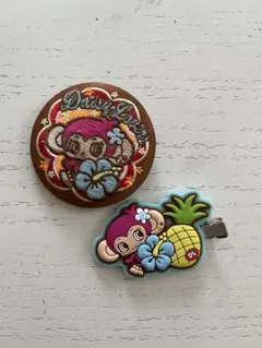 デイジーラバーズ　刺繍缶バッジ　ヘアクリップ　セット　ミンキー