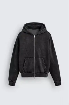 ZARA ウォッシュドジップアップフーディのサムネイル