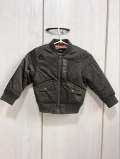 COMME CA ISM MA-1ジャケット 110A カーキ・オリーブ