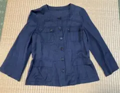 ANAYI ネイビー ノーカラージャケット お値下げ