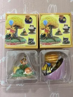 ディズニー　ミニチュアフィギュアコレクション　プーさん　ハニーハント　2個　最終