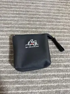 キヨ猫ポーチ　ブラック　東キヨドーム