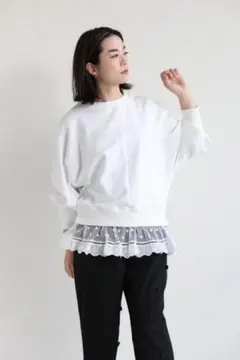muveil レース刺繍スウェット　38サイズのサムネイル