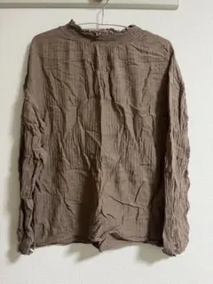 Samansa Mos2 ギャザー付き長袖ブラウス