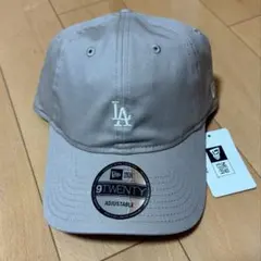 LAロゴ ベージュ 9TWENTY キャップ　NEW ERA