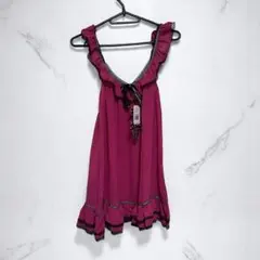 新品未使用 ピーチジョン フリルルームウェア S ピンク