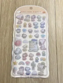 スヌーピー コットンパフィーシール ピーナッツ