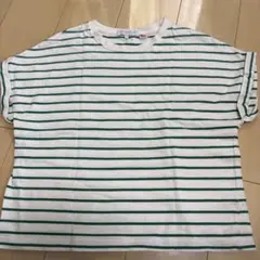 A DAY IN THE LIFE ボーダーTシャツ グリーン Sのサムネイル
