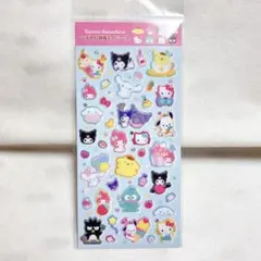 新品未使用　正規品　サンリオ　ラメ入り樹脂もりシール　シンプルかわいいい！