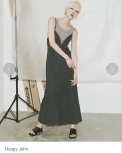 【美品・値下げ】マーメイドデニムキャミワンピース　Happy John