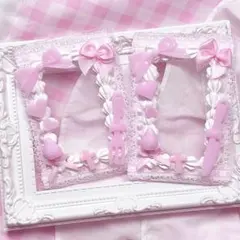 硬質ケース トレカケース ホイップデコ ピンク いちご 量産型