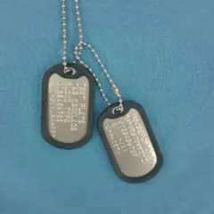「刻印無料」ドックタグネックレス