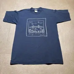 Fruit of the room 半袖　tシャツ　紺　アート　絵　淡路